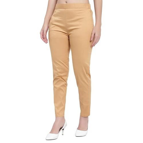 Mujer Regular Confort Corte Slim Pantalones Tobillo Longitud Algodón Recto - Imagen 18 de 25
