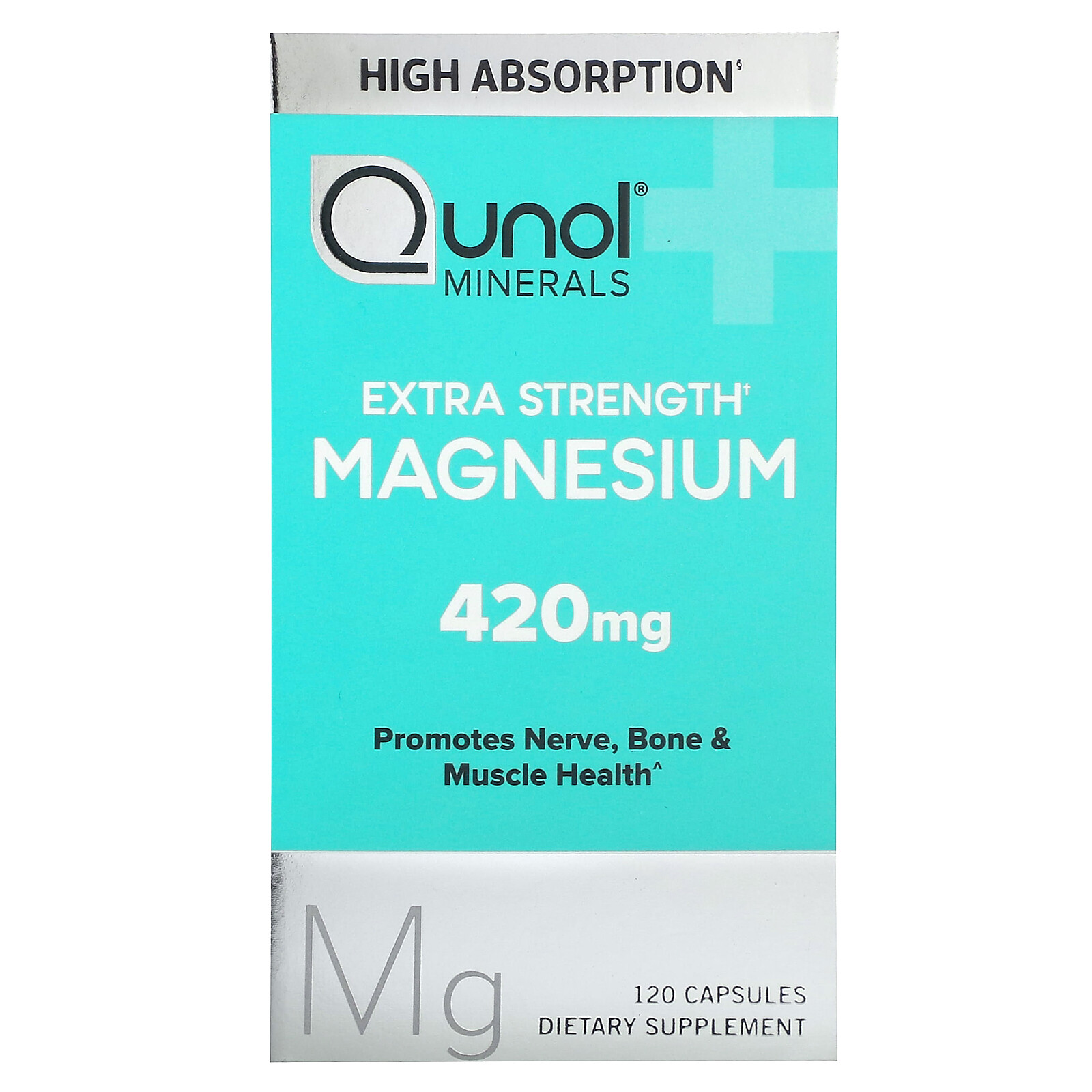 Magnesium, Extra Strength, 120 Capsules (210 mg per Capsule)