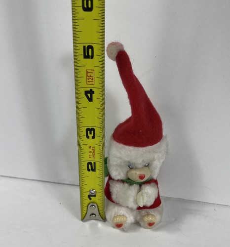 Vintage Christmas Miniature Plush Care Bear Toy Pencil Hugger Topper Grabber - Picture 13 of 17