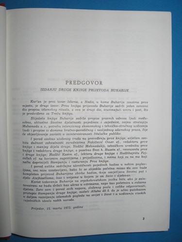 Buharijina zbirka hadisa, teil 2 von muhammad ibn ismail al-buhari, tuzla 1994 - Bild 9 von 24