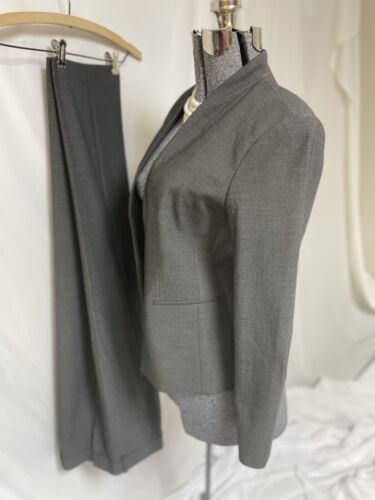 NEW Ann Taylor Pant Suit Size 4 Jacket 6 Pant Two Piece Set French Placket - Picture 5 of 24