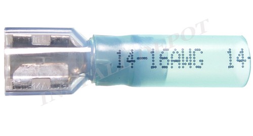 (25) 3M Female Spade Quick Disconnects Marine Wire Connectors 16-14 AWG USA MADE - Picture 2 of 3