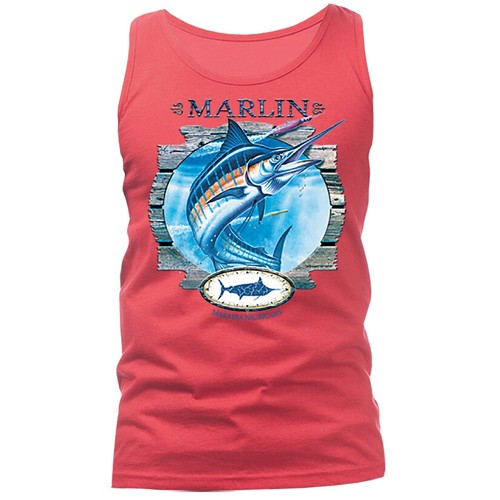 CAMISETA SIN TANQUE GRÁFICA MARLIN PESCA DE AGUA SALADA DEPORTES AL AIRE LIBRE - Imagen 8 de 11