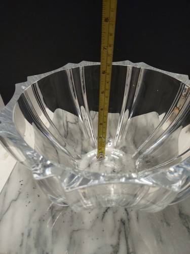 Vtg Rare Miller Rogaska Soho Deep Hand Cut Flared Crystal Centerpiece Bowl 10”. - Picture 14 of 14