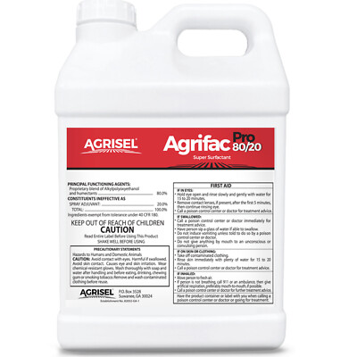 Non-ionic Surfactant ( 1 Gal ) Agrisel Agrifac Pro 80/20 - NOT FOR SALE TO: MN