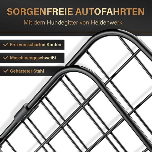 HELDENWERK Universal Kofferraum Trenngitter für Hunde - Auto Hundegitter zum - Bild 6 von 8