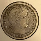 1901 barber Quarter,  Fine condition