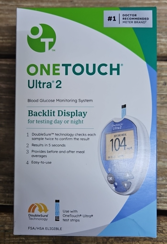 GENUINE OneTouch Ultra 2 Glucose Meter + Lancing Device Exp 9/30/2029 Ship Fast