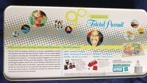Trivial Pursuit Edición Cápsula del Tiempo Años 90 Caja de Lata Completa - Imagen 4 de 5