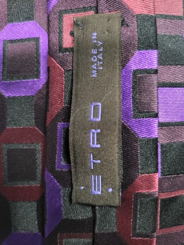 ETRO MILANO ITALIAN WOVEN MODERN NECKTIE 👔NWT $119 - Picture 3 of 7