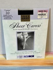 Worthington Sheer Caress pantyhose Navy blue Queen Tall Extra Sheer Support