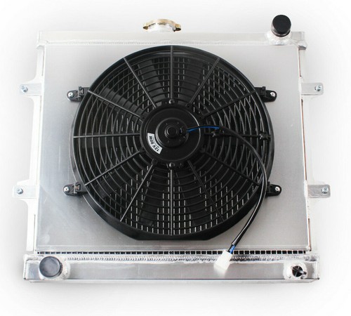 3-Row Radiator+Shrou<wbr></wbr>d+Fan For 84-1995 Toyota Pickup 4Runner 2.4L 22R/ - Picture 3 of 12