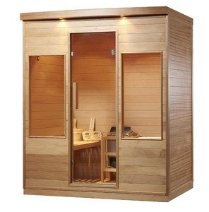 HUGE 4 Person Canadian Hemlock Wet Dry Traditional Swedish Steam Sauna SPA HUGE 4 Person Canadian Hemlock Wet Dry Traditional Swedish Steam Sauna SPA