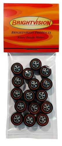 16 Brightvision Redline Wheels – 16 Large Hong Kong Bearing Style Bright Chrome - Picture 1 of 3