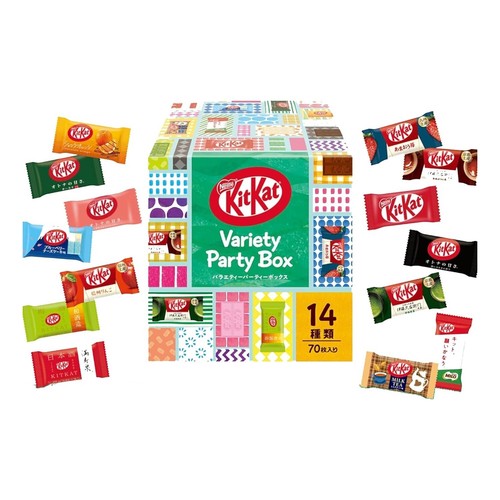 KitKat Japan Assorted Flavor Box 70 Mini Bars Japanese Matcha Strawberry Sweets - Picture 1 of 5