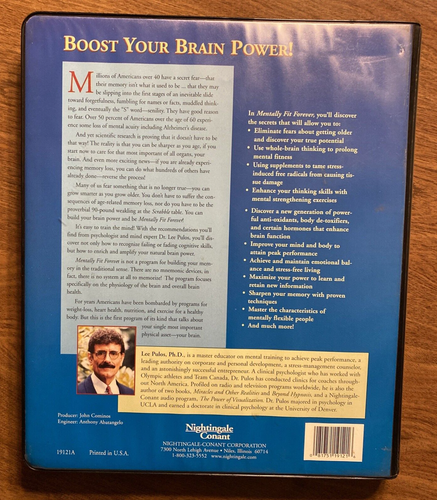 Mentally Fit Forever How to Boost Your Brainpower Lee Pulos 6 Cassette Set T1 - Imagen 11 de 12