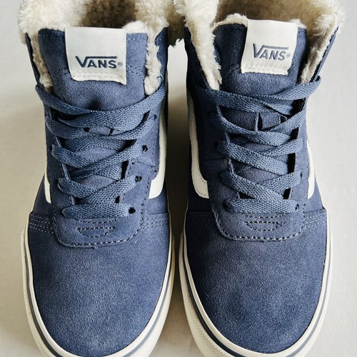 Vans Ward All Weather Skate Womens 7 Blue Grisaille Winterized Suede - Picture 6 of 12