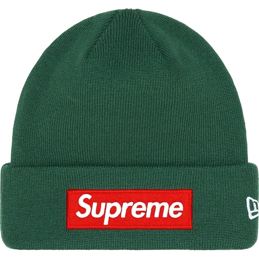 Bonnet Supreme New Era boîte logo FW22 pin foncé