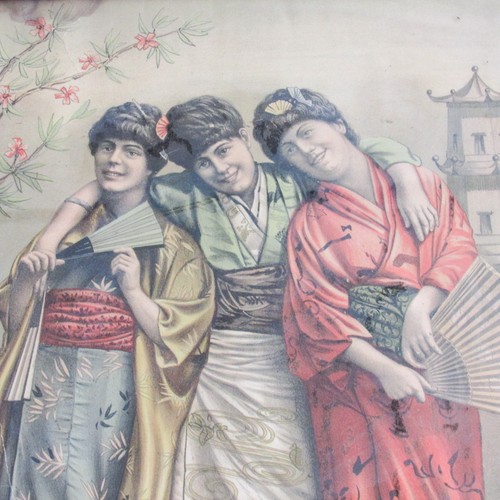 Belle Époque Edwardianische Theaterschauspielerinnen im Geisha Kostüm Vintage Fotodruck - Bild 8 von 9