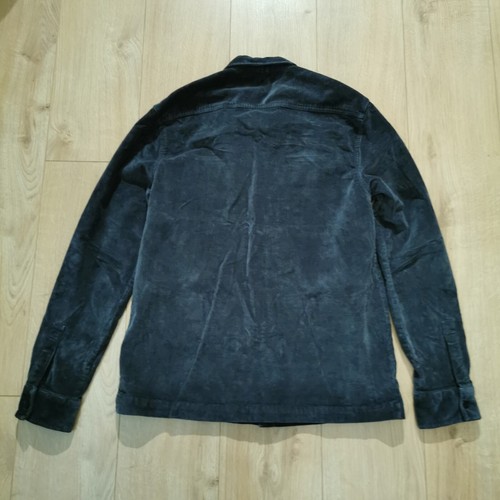 Barbour Overshirt Mens M Medium Black Shirt Corduroy Cord Shacket Button - Picture 5 of 8
