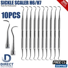 Dental Sickle Scaler H6/H7 Posterior Applicator Subgingivally Clinical  Scaling