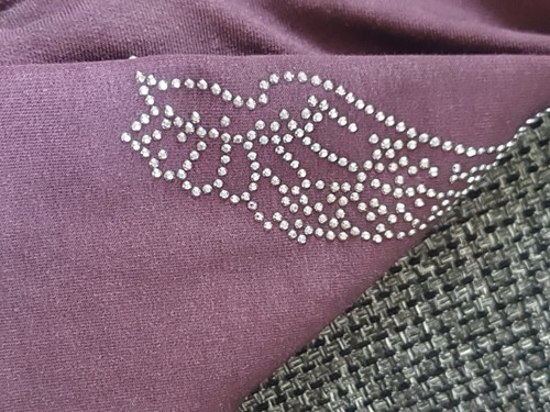 ❤️ Jacke Inkl Magnete 3st. Tredy weich GR 46 In Brombeere ❤️ Flügel GLITZER 😍 - Bild 9 von 12