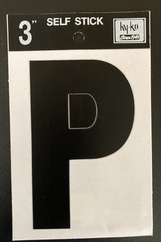 New, Hy-Ko, 3", Die Cut, Self Stick Vinyl, Black Letters, Numbers and Symbols - Picture 28 of 38