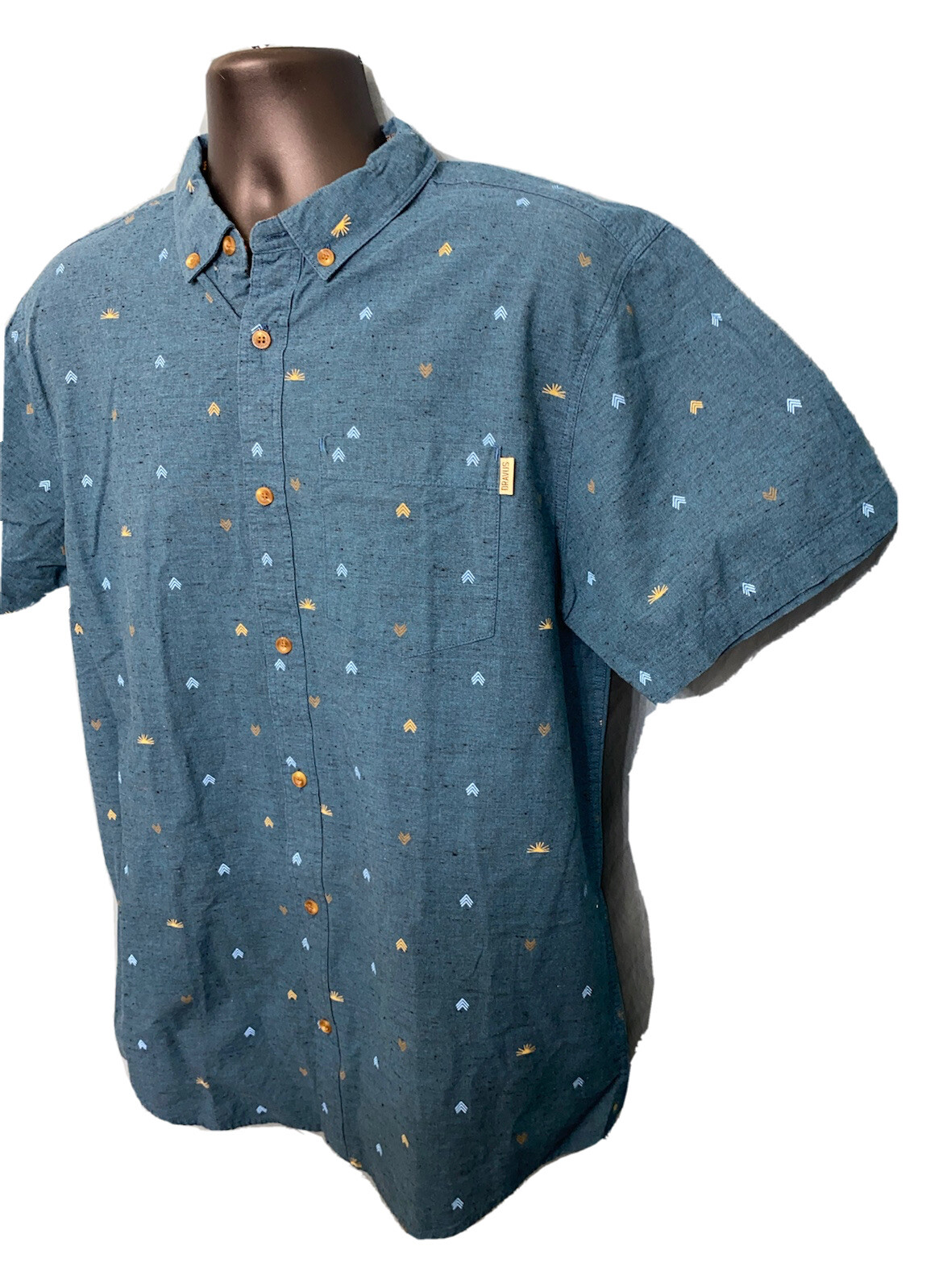 Dravus Black Button Down Sunset Native Designs Sk… - image 3