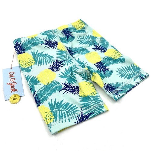Cat & Jack Toddler Girls Size 3T Biker Shorts Pineapple Turquoise Blue - Picture 3 of 7