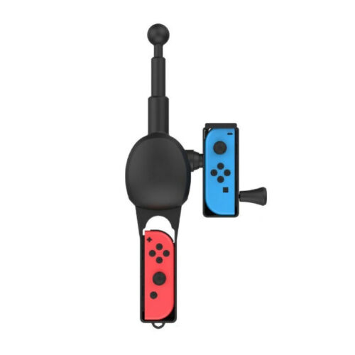Black Fishing Rod Fishing Game Accessories For Joy-Con Controller handle - Picture 4 of 8