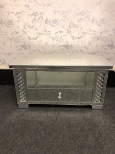 Floating Crysta Silver Gl Crystal Mirrored Corner Tv Unit Cabinet Image Is Loading Floating Crysta Silver Gl Crystal Mirrored Corner Tv