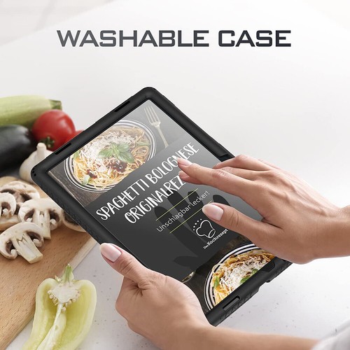For Samsung Galaxy Tab A8 Case 10.5 Inch 2022 Heavy Duty Shockproof Cover Black - Picture 5 of 6