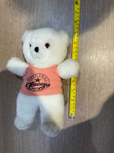 Applause Original Forenza White Teddy Bear Plush 9" Stuffed Baby Vintage 1986 - Picture 8 of 9