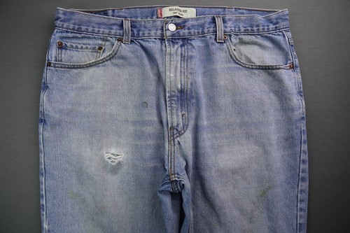 Jeans vintage para hombre Levi's 550 2007 calce relajado desgastados talla 40x30 (Sr 38x29) - Imagen 2 de 12