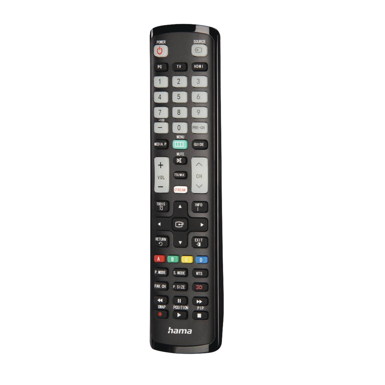 Thumbnail - Hama 221060 1:1 Fernbedienung Für Samsung Tvs Lernfähig Schwarz