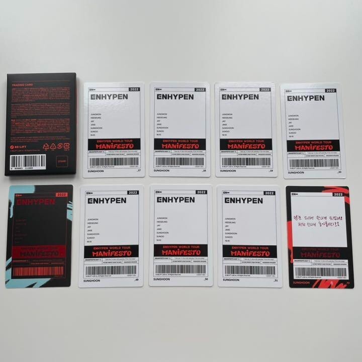 ENHYPEN 公式 トレカ ワールドツアー ワルツ manifesto ENHYPEN MANIFESTO WORLD TOUR 2022 Trading Card EN- MD Photo