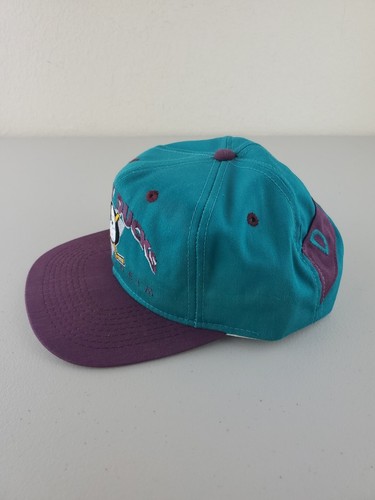 Vintage 90s NHL Hockey Anaheim Mighty Ducks Snapback Hat Cap Made in USA - Picture 5 of 14