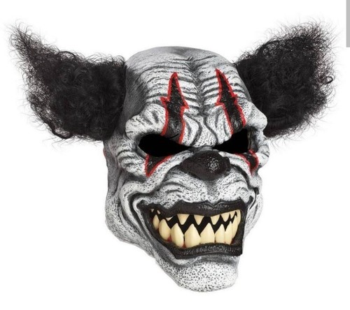 NEW  SCARY CLOWN LAST LAUGH MOTION CLOWN MASK $49 - Picture 1 of 9