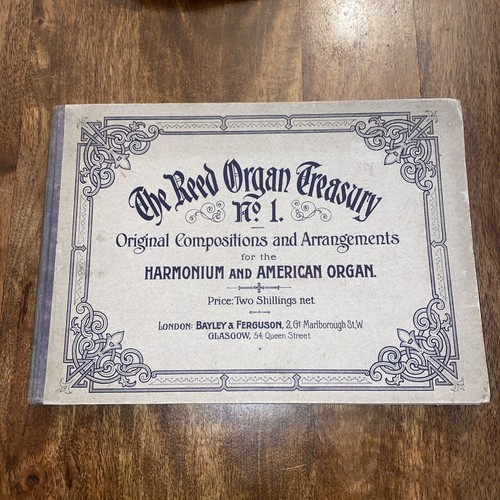 Antique Sheet Music Book. Sheet Music For Organ. The Reed Organ Treasury No. 1 - Picture 1 of 8