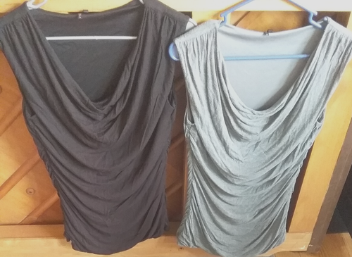 Maurices Ribbed Shirts Size medium 3 Colors BLUE/BLACK/TEAL - Picture 3 of 4