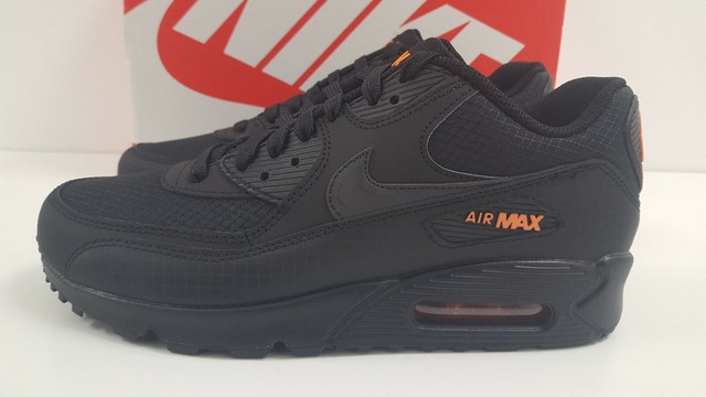 mens nike air max 90 black and orange