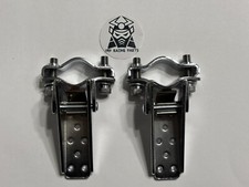 BICYCLE BIKE BlKE BMX FOLDABLE FORK FOOT STEP PEG FREESTYLE CHROME