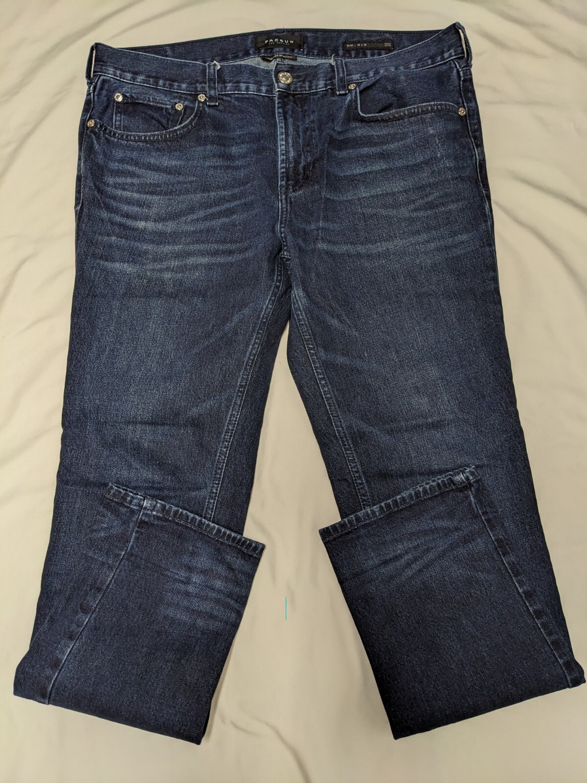 Men's Pacsun "Slim Comfort Stretch" Straight Jeans Tag Size 33x32 Meas 37x31.5