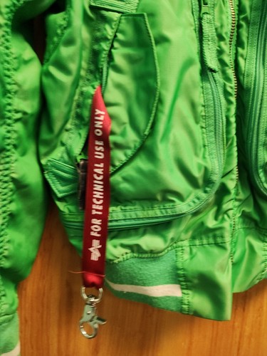 Alpha Industries MA-1 Flight Bomber Bright Green Jacket Men's Sz S, Hooded VGUC - Picture 5 of 13
