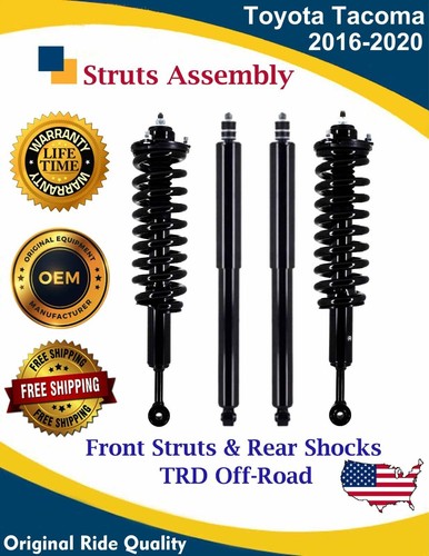 OE Front Struts & Rear Shocks For 2016-2023 Toyota Tacoma 3.5L Lifetime Warranty - Picture 1 of 17
