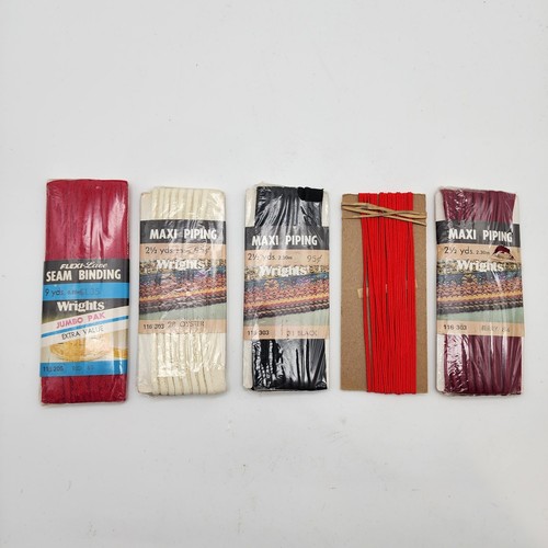 Lot Of 60+ Packs Wright, Penny, Star, Coats, Trimtex Bias Tape Rick Rack Sealed - Picture 7 of 7