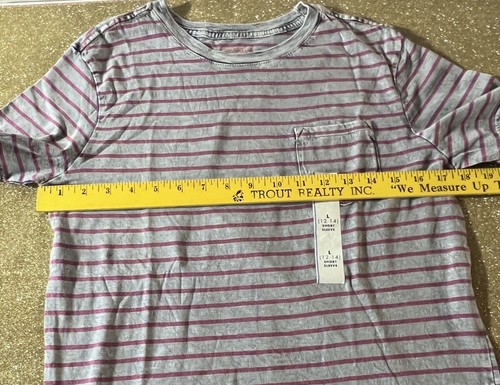 Cat & Jack Shirt Pullover L 12-14 Youth Boys Striped Short Sleeve Top - Picture 3 of 9
