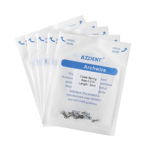 Resorte Helicoidal Cerrado de NiTi para Brackets de Ortodoncia AZDENT 10pcs/bag - Picture 58 of 134