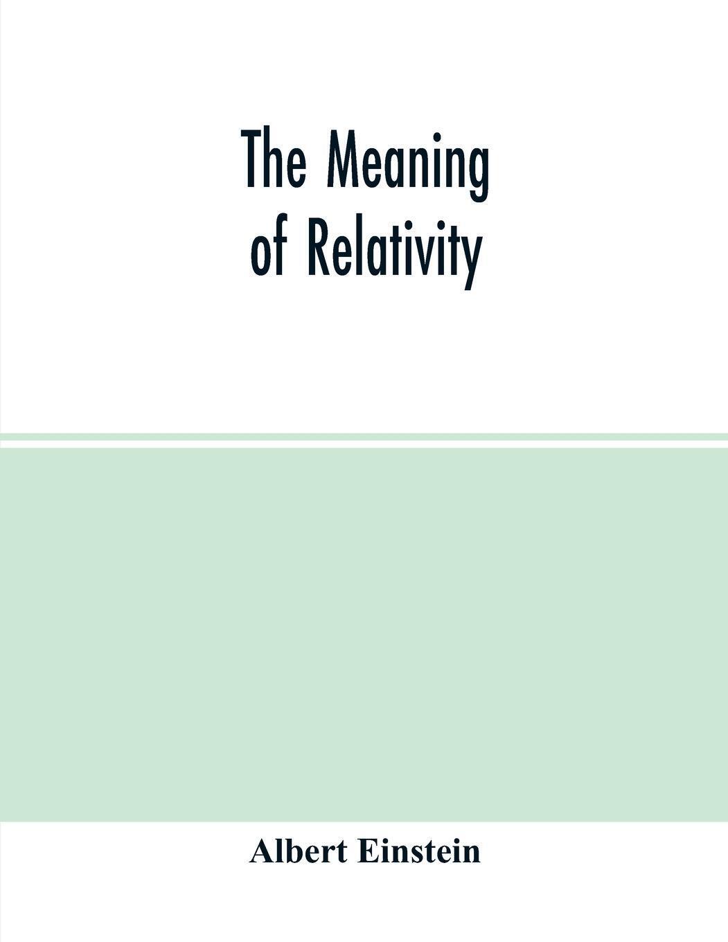 Thumbnail - Albert Einstein | The Meaning Of Relativity | Taschenbuch | Englisch