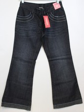 2008 Gymboree Petit Mademoiselle Pickstitch Flare Denim Jeans Dark 10 Plus